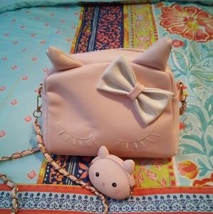 💕💕NWOT Adorable!! "Hello Kitty" Crossbody W/Matching Coin Purse